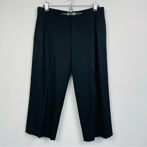 Gucci Vintage Black Wool Blend High Waisted Crop Ankle Pants Trousers Italy 42 M - Picture 5 of 16